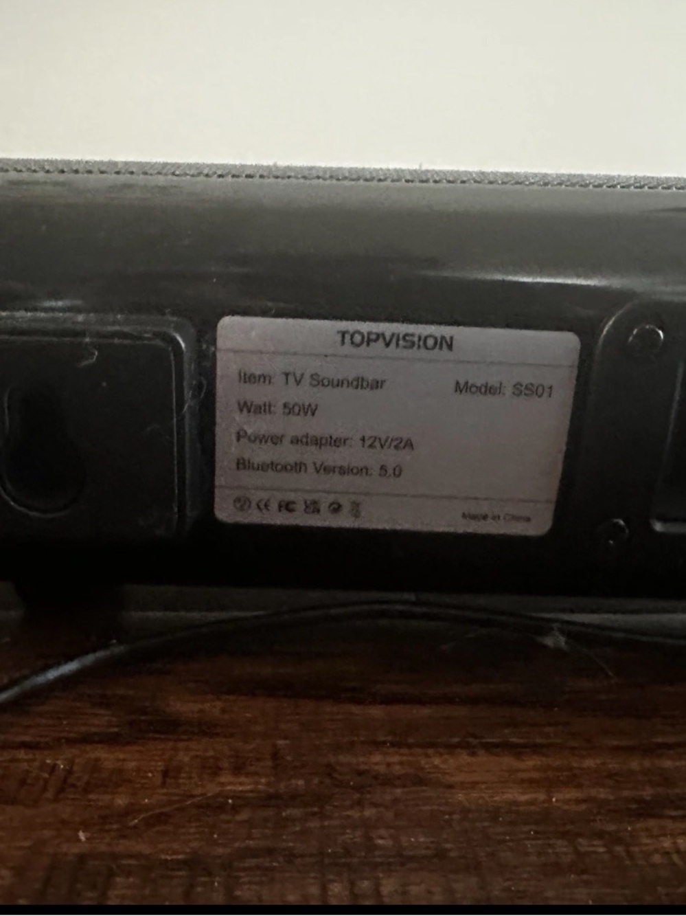 Black Soundbar with Remote - Black - Picture 7 of 7